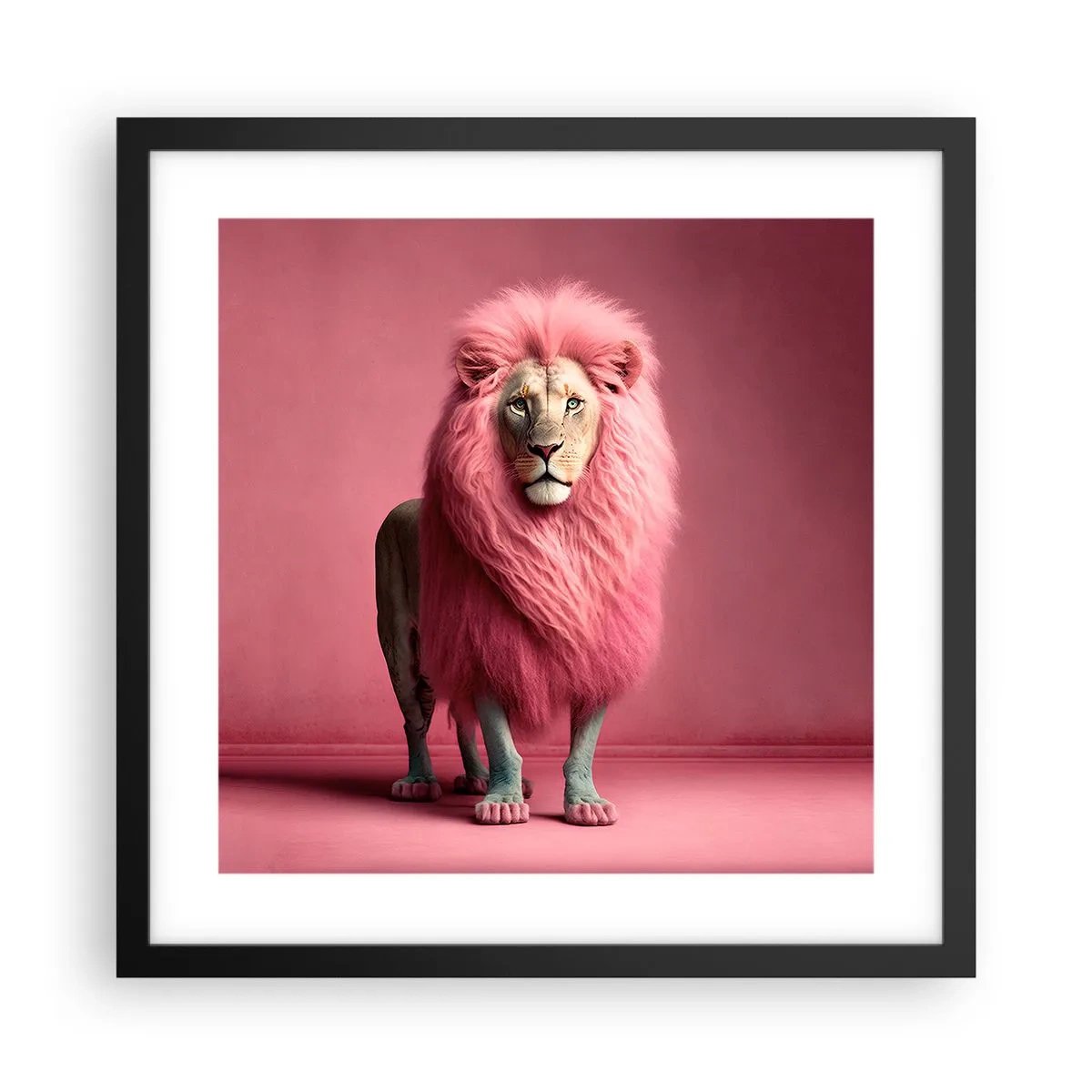 Poster in een zwarte lijst - En je bent niet meer bang - 40x40 cm