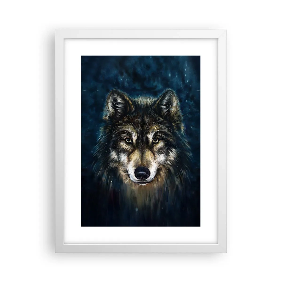 Poster in een witte lijst - Alfa? en omega - 30x40 cm