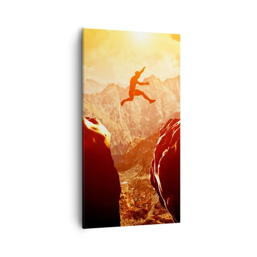 Schilderen op canvas - Grenzen overschrijden - 55x100 cm