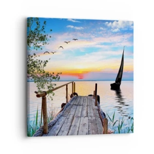 Schilderen op canvas - Goedeavond - 30x30 cm