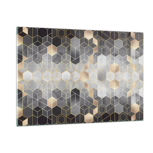 Schilderen op glas - Diamant samenstelling - 120x80 cm