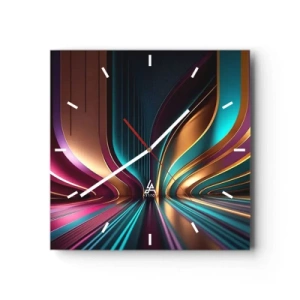 Wandklok - Klok - Architectuur van licht - 30x30 cm