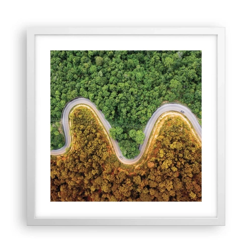 Poster in een witte lijst - Grenzen en doorbraken - 40x40 cm