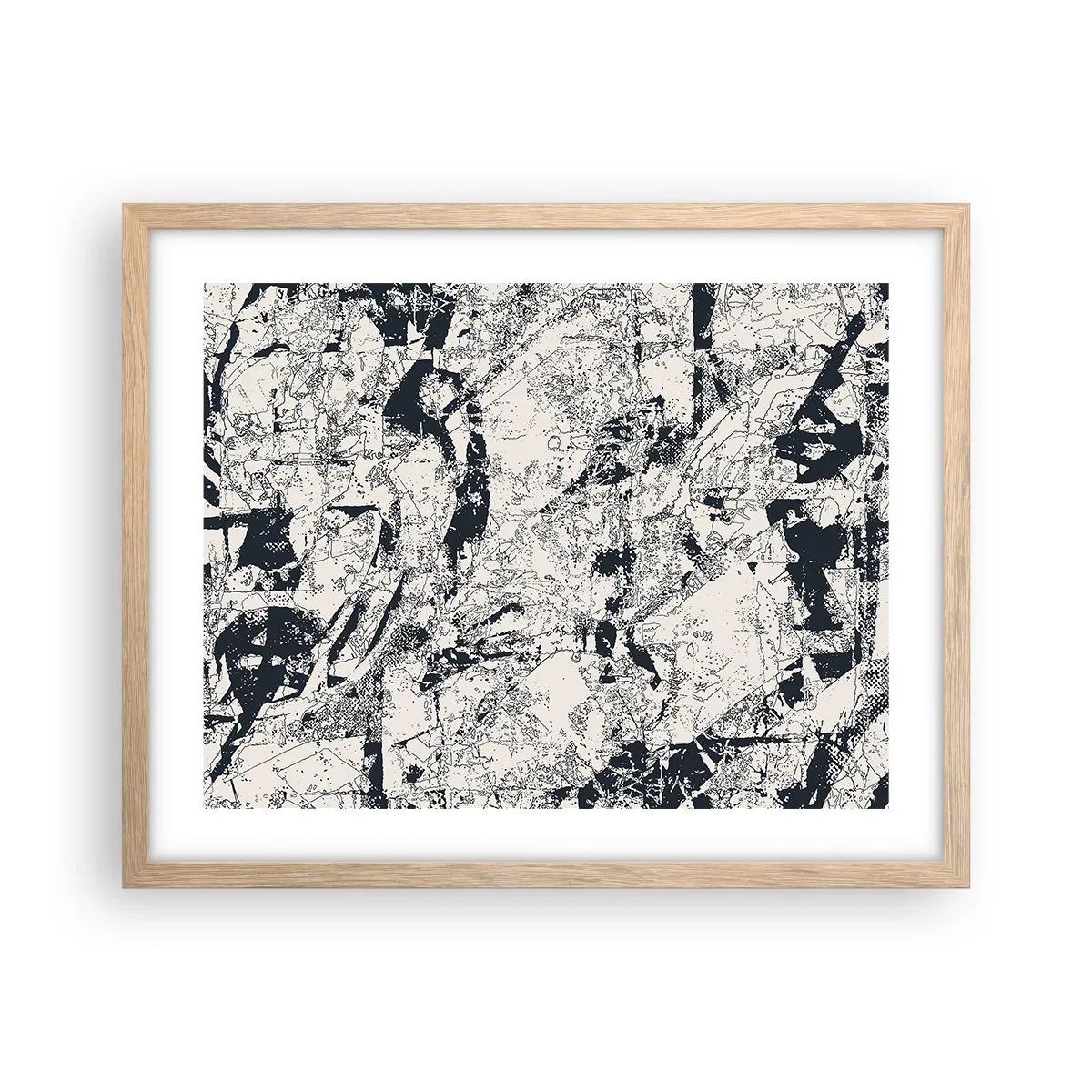 Een poster in een licht eiken lijst - Interpenetratie van tegenstellingen - 50x40 cm