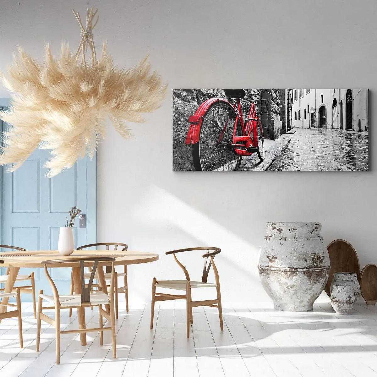 Schilderen op canvas - Echte schoonheid verveelt niet - 100x40 cm