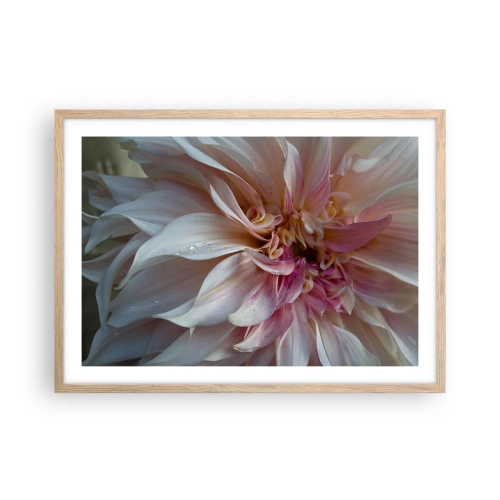 Een poster in een licht eiken lijst - Bloeiende frisheid - 70x50 cm