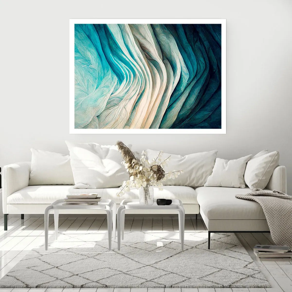 Poster - Blauwe onverzadigbaarheid - 91x61 cm