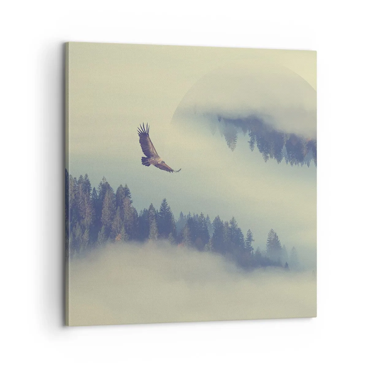 Schilderen op canvas - Ik zag de schaduw van een adelaar - 60x60 cm