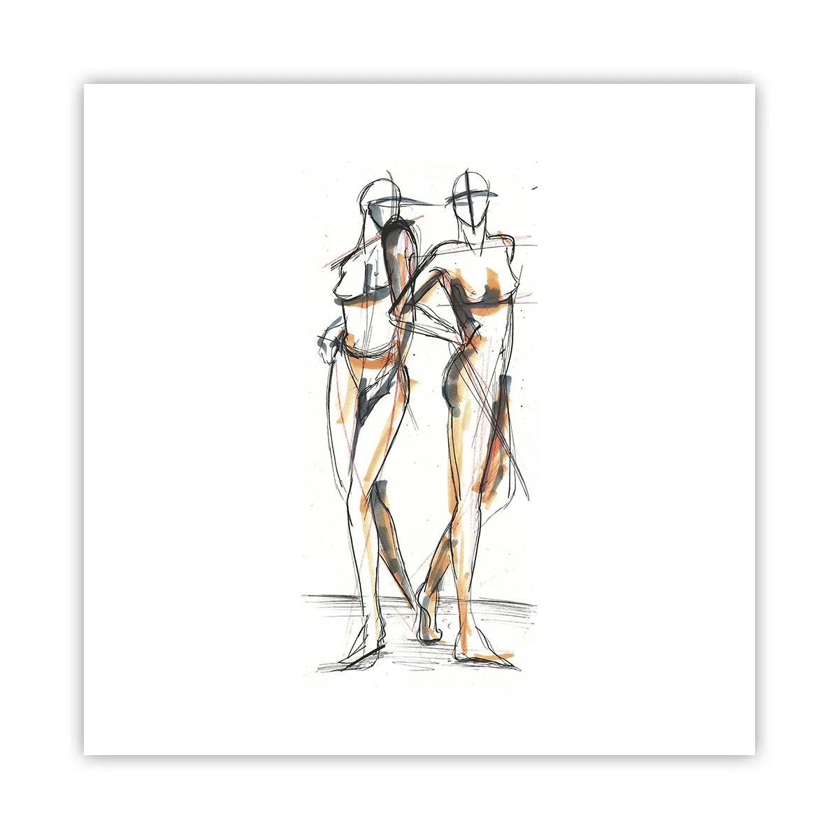 Poster - Een studie van genade - 50x50 cm