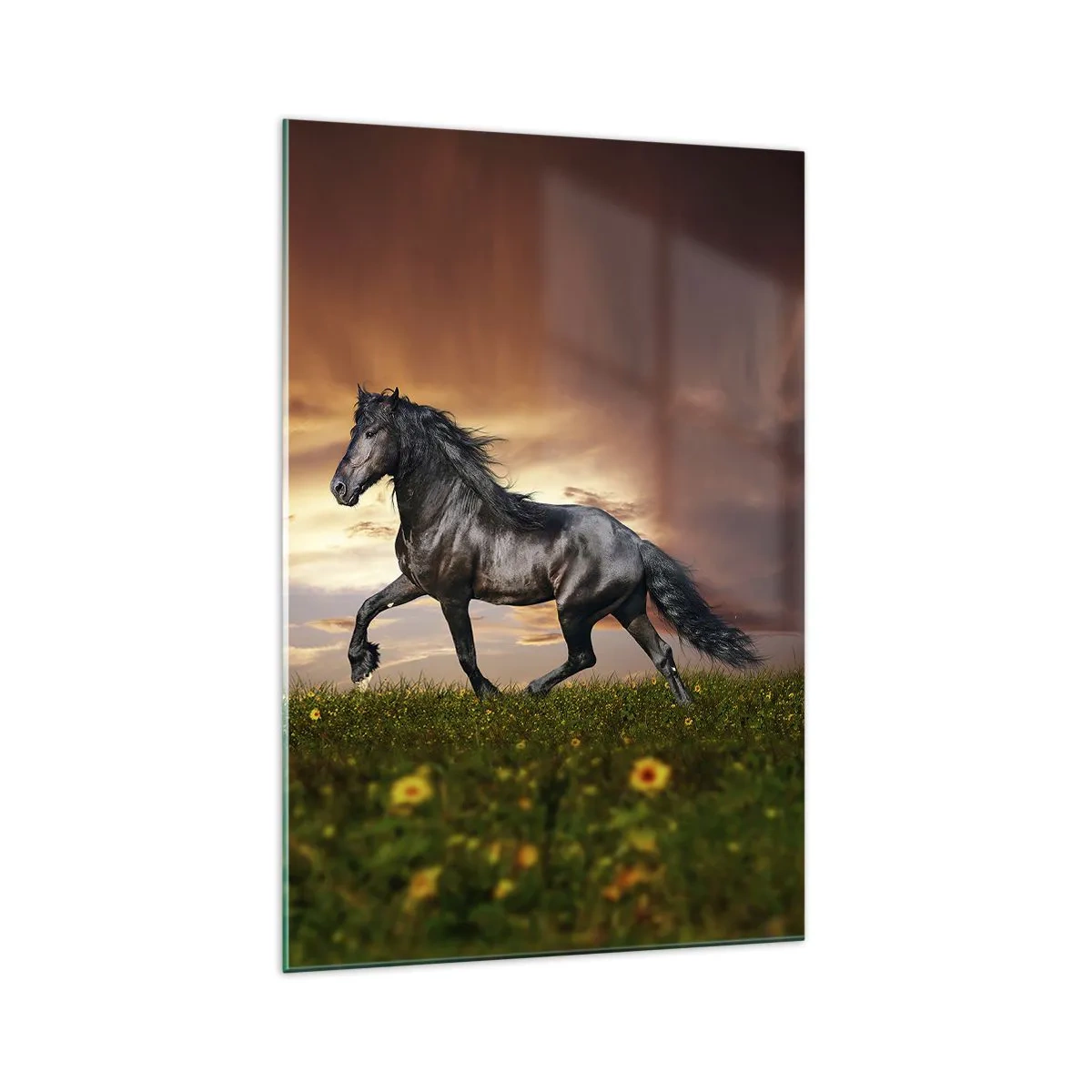 Schilderen op glas - Zwarte Prins - 70x100 cm