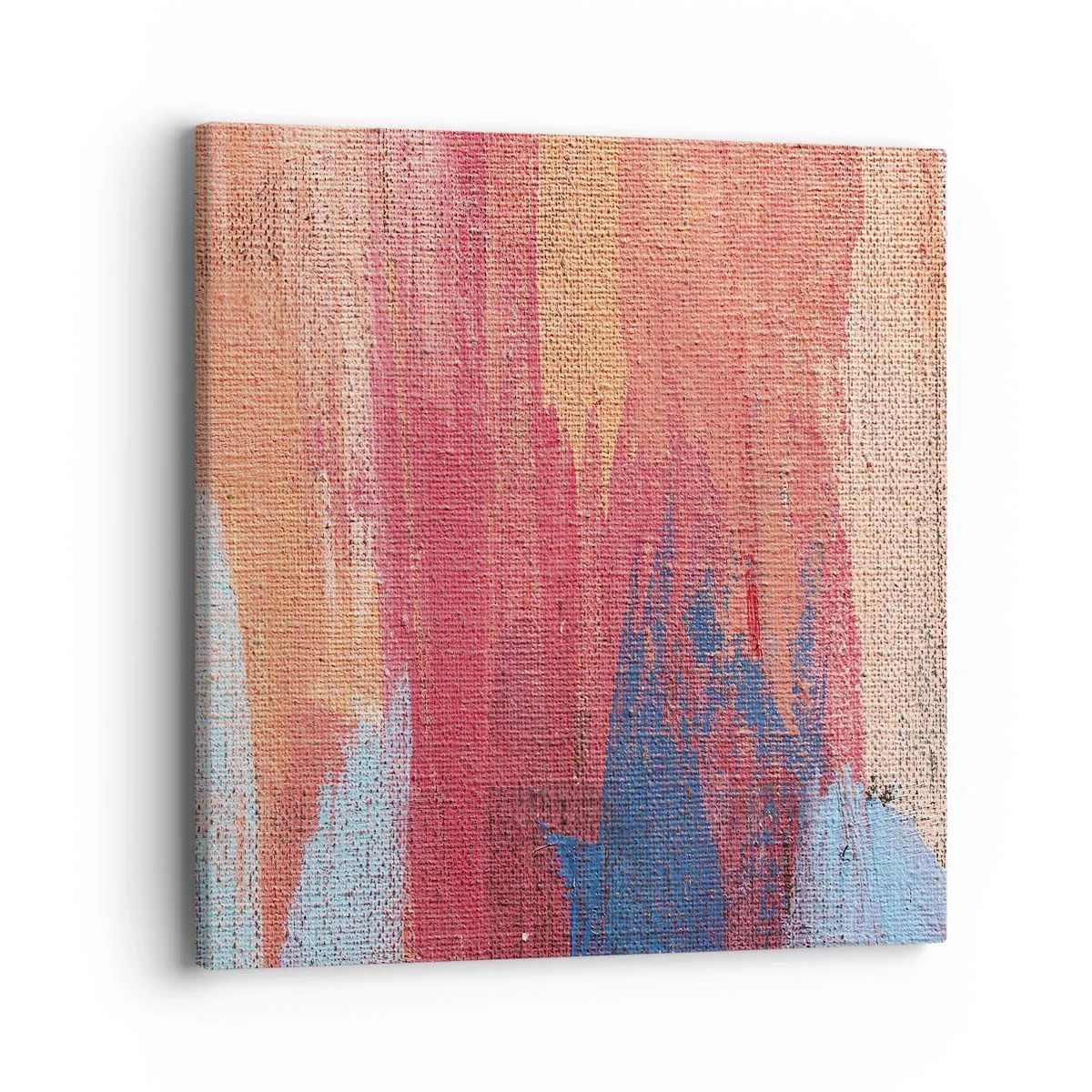 Schilderen op canvas - Ren door de regenboog - 40x40 cm