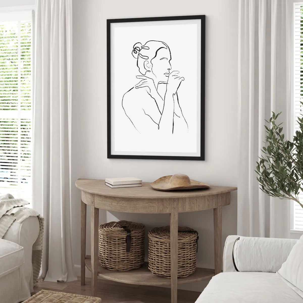 Poster in een zwarte lijst - Naakt: een sensueel mysterie - 30x40 cm