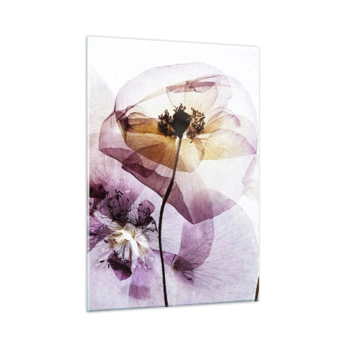 Schilderen op glas - Transparante lichaamsbloemen - 50x70 cm