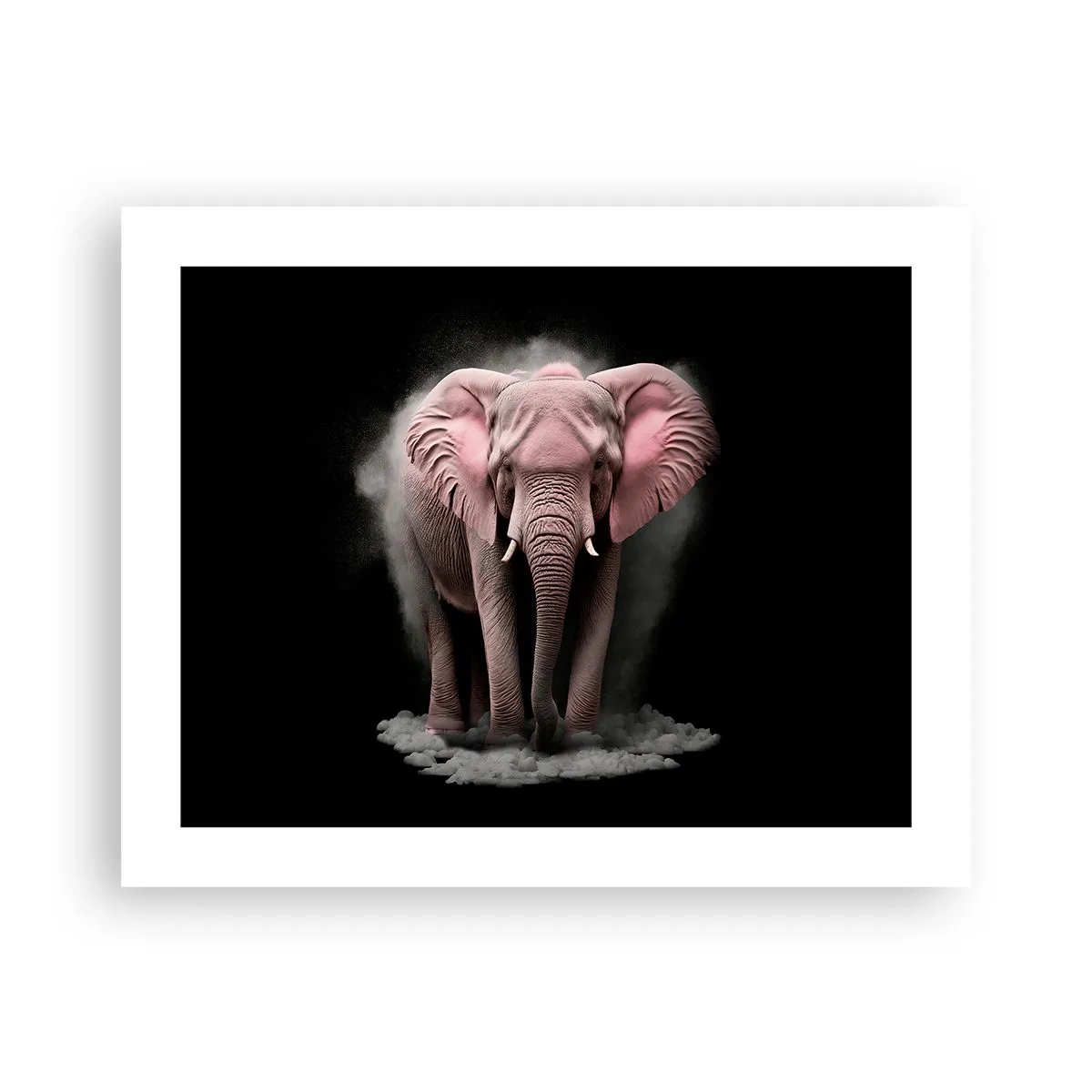 Poster - Denk niet aan een roze olifant! - 50x40 cm