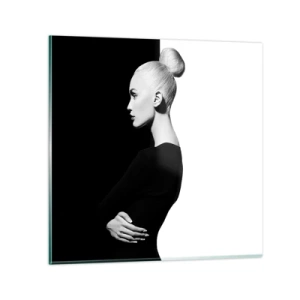 Schilderen op glas - Gewoon een vrouw - 40x40 cm