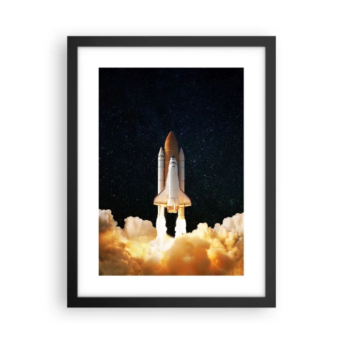 Poster in een zwarte lijst - Advertentie astra! - 30x40 cm