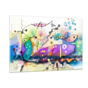 Schilderen op glas - Geen woorden! - 120x80 cm