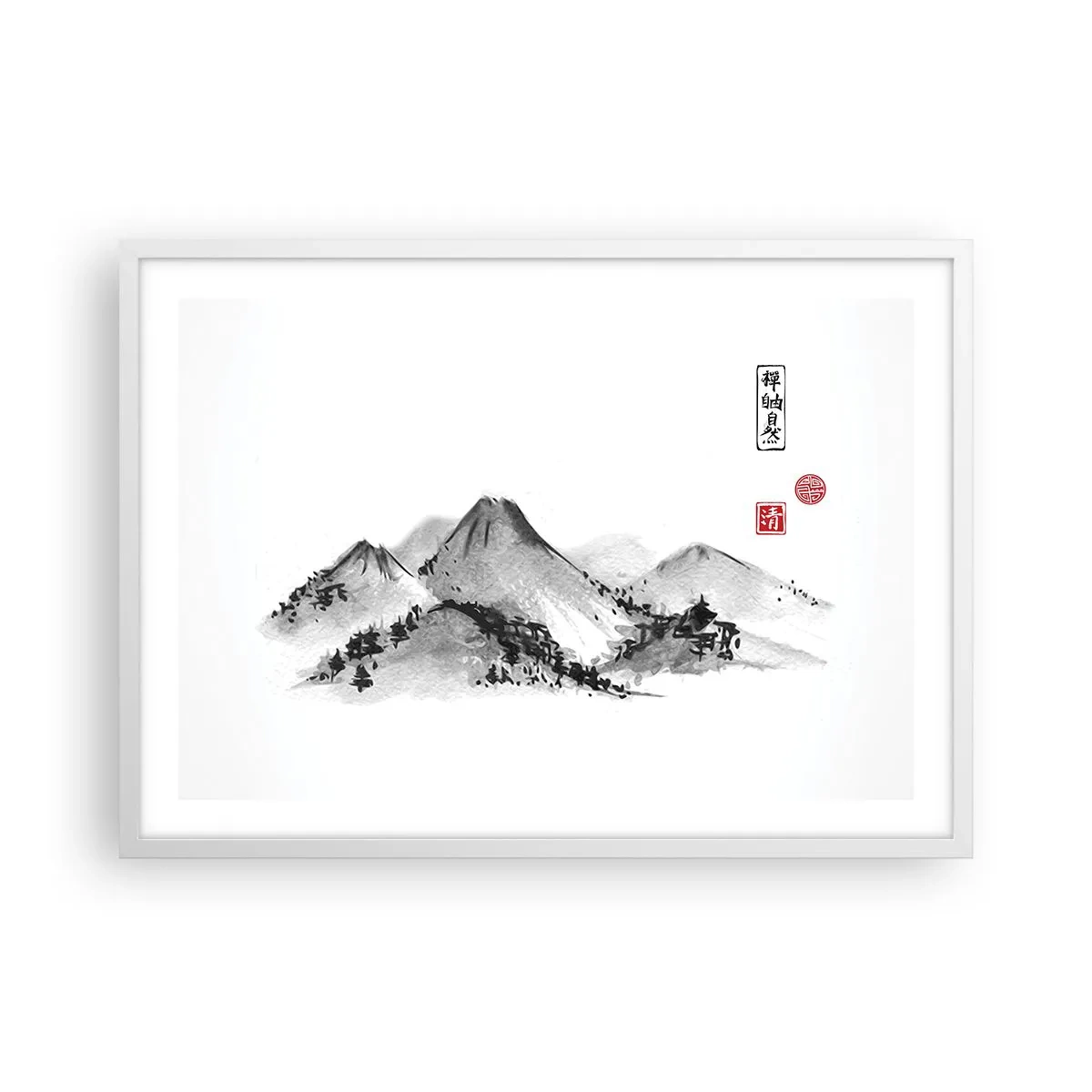 Poster in een witte lijst - Oneindige verte - 70x50 cm