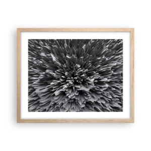 Een poster in een licht eiken lijst - Strikter kan het niet - 50x40 cm