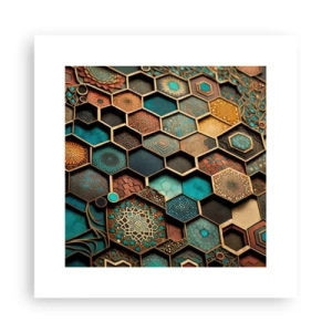 Poster - Arabische ornamenten – variatie - 30x30 cm