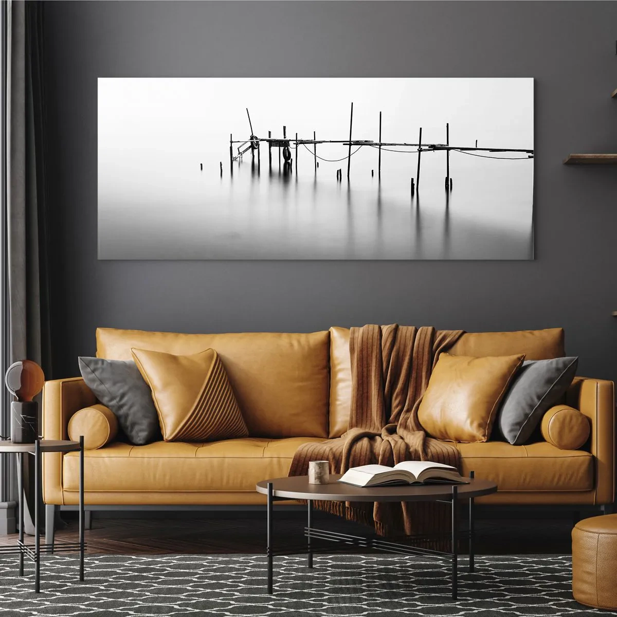 Schilderen op glas - Wat als er geen wereld is? - 90x30 cm