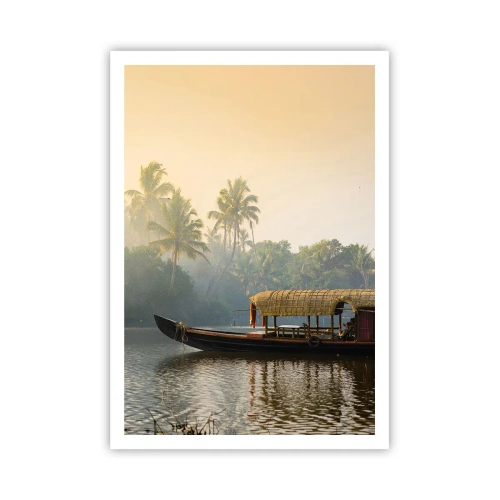 Poster - Huis aan de rivier - 70x100 cm