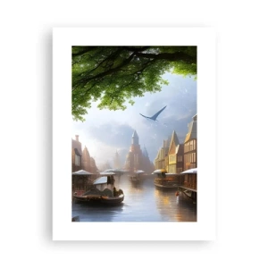Poster - Hollands stadsbeeld - 30x40 cm