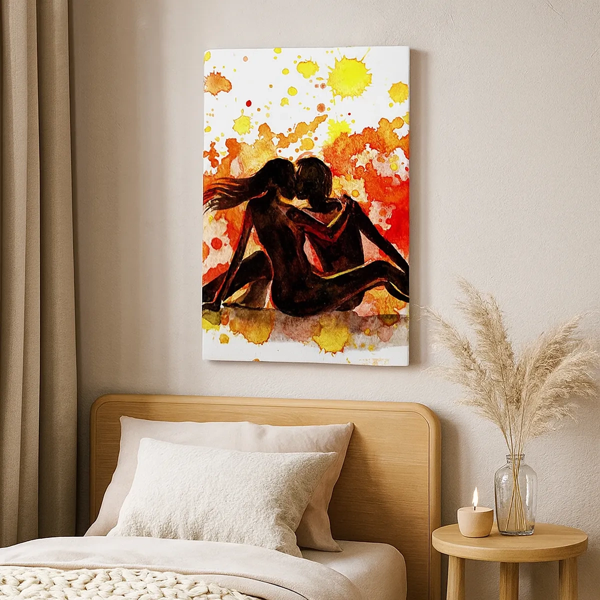 Schilderen op canvas - En er was licht - 50x70 cm