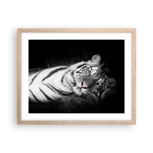 Een poster in een licht eiken lijst - Wildheid en vrede - 50x40 cm