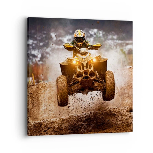 Schilderen op canvas - No risk no fun - 40x40 cm