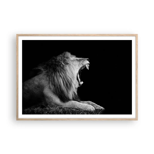 Een poster in een licht eiken lijst - Zonder enige twijfel - 100x70 cm
