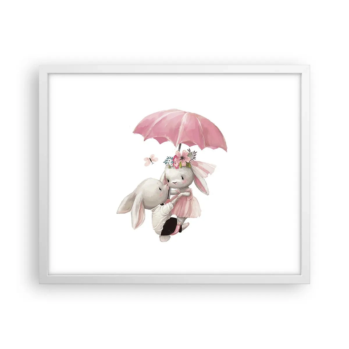 Poster in een witte lijst - Dit is liefde - 50x40 cm