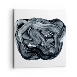 Schilderen op canvas - Het is niet zo eenvoudig - 70x70 cm
