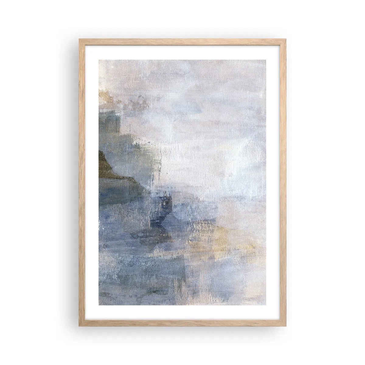 Een poster in een licht eiken lijst - Kleurtonen en akkoorden - 50x70 cm