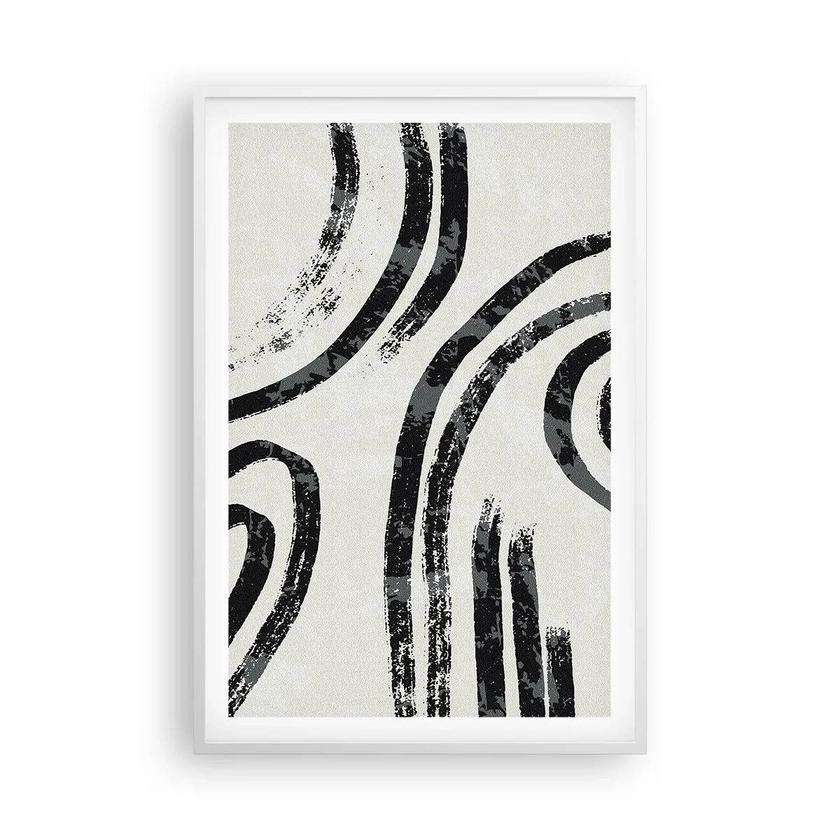 Poster in een witte lijst - Half gestopt - 61x91 cm