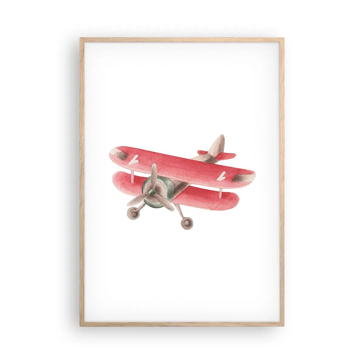 Een poster in een licht eiken lijst - Klaar voor hoge vluchten - 70x100 cm