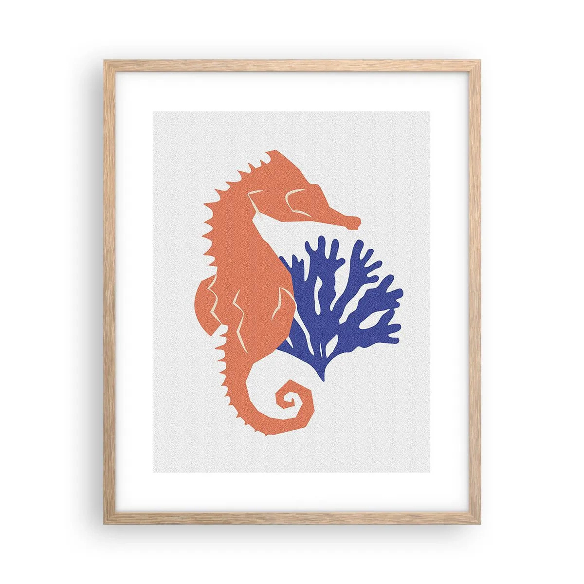 Een poster in een licht eiken lijst - In een onderwaterweide - 40x50 cm