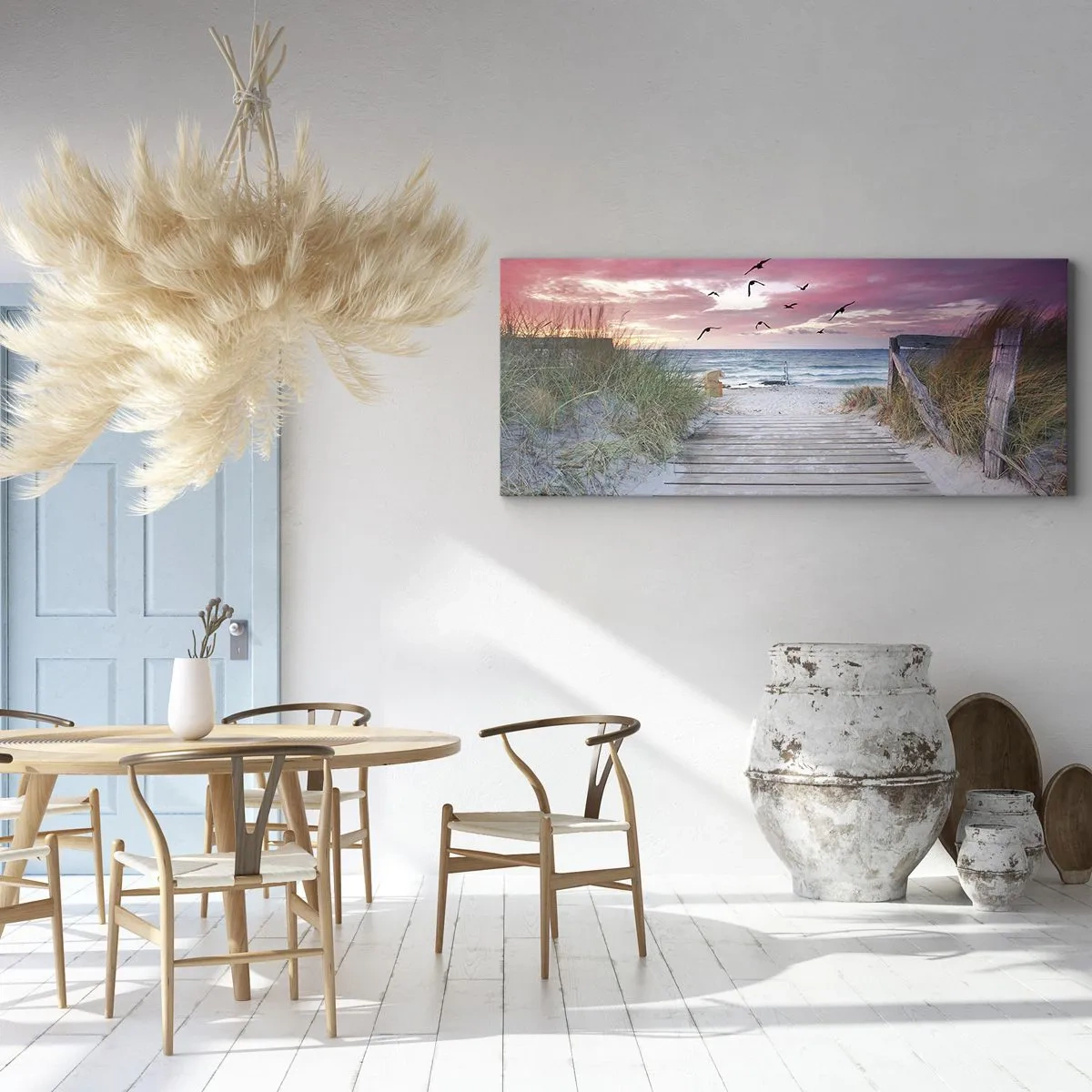 Schilderen op canvas - Baltische indruk - 160x50 cm