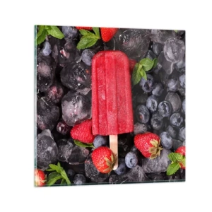 Schilderen op glas - De smaak van hete zomer - 30x30 cm