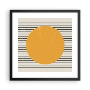 Poster in een zwarte lijst - De kracht van eenvoud - 40x40 cm