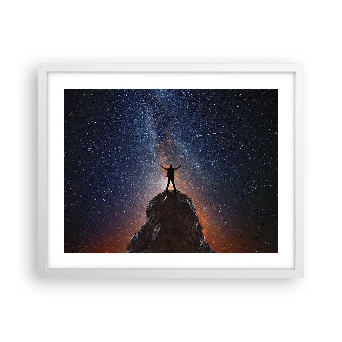 Poster in een witte lijst - De Kracht is bij mij! - 50x40 cm