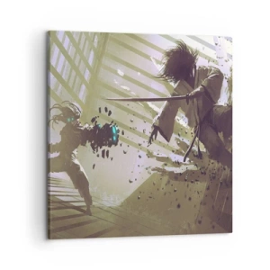 Schilderen op canvas - En je kunt een samoerai zijn - 60x60 cm