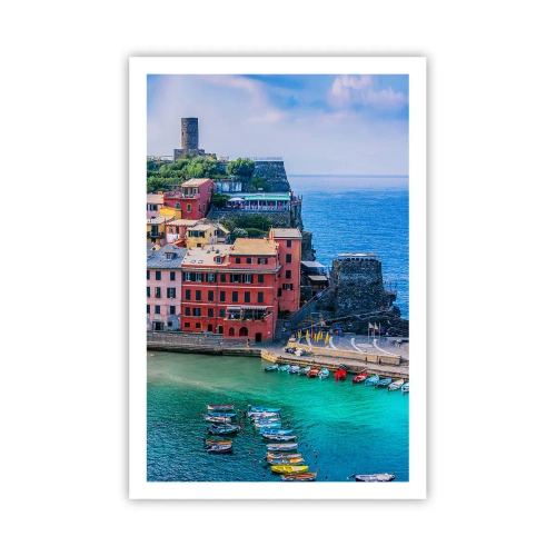 Poster - Mediterrane magische stad - 61x91 cm