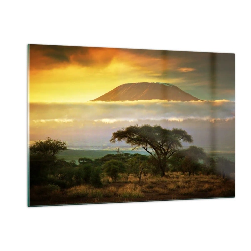 Schilderen op glas - Een reizigersdroom - 120x80 cm