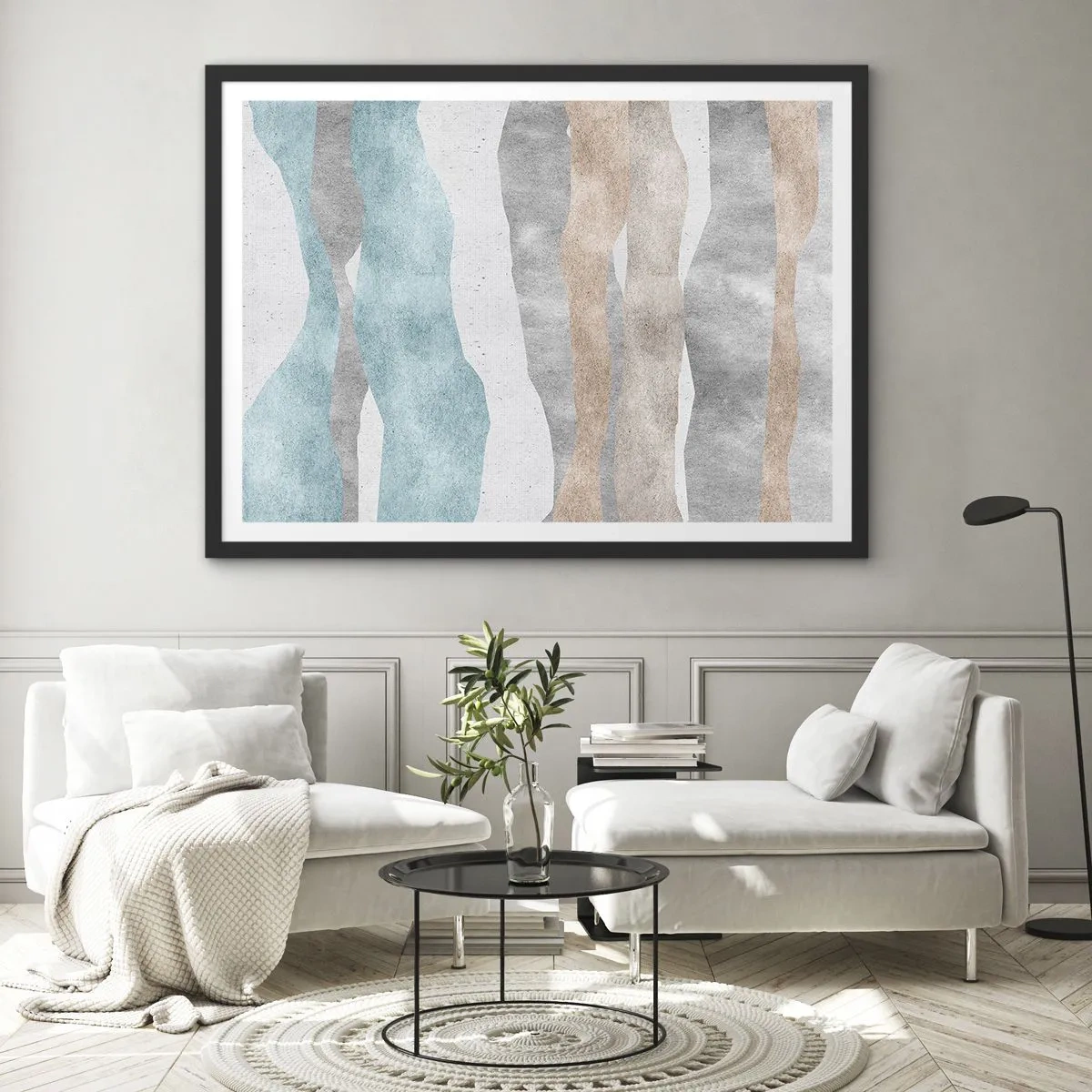 Poster in een zwarte lijst - Een studie van nabijheid - 70x50 cm