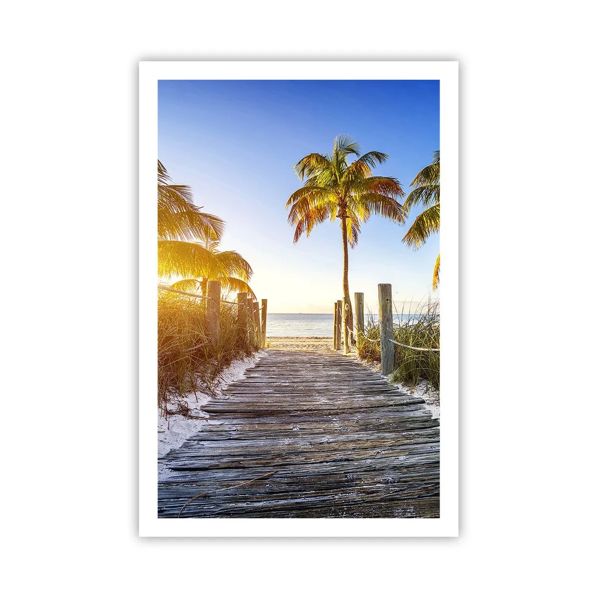 Poster - Rechtstreeks naar het paradijs - 61x91 cm