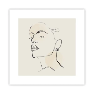 Poster - Een trotse blik - 30x30 cm