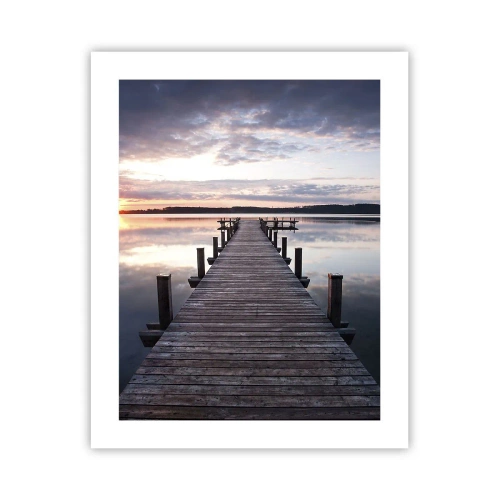 Poster - Een rustige grens tussen dag en nacht - 40x50 cm