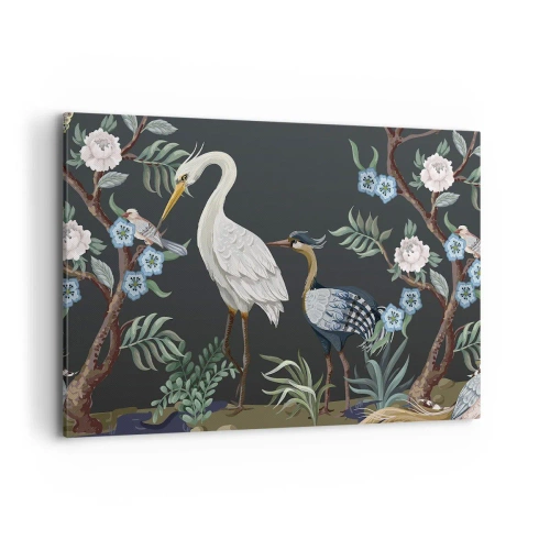 Schilderen op canvas - Vogelparade - 120x80 cm