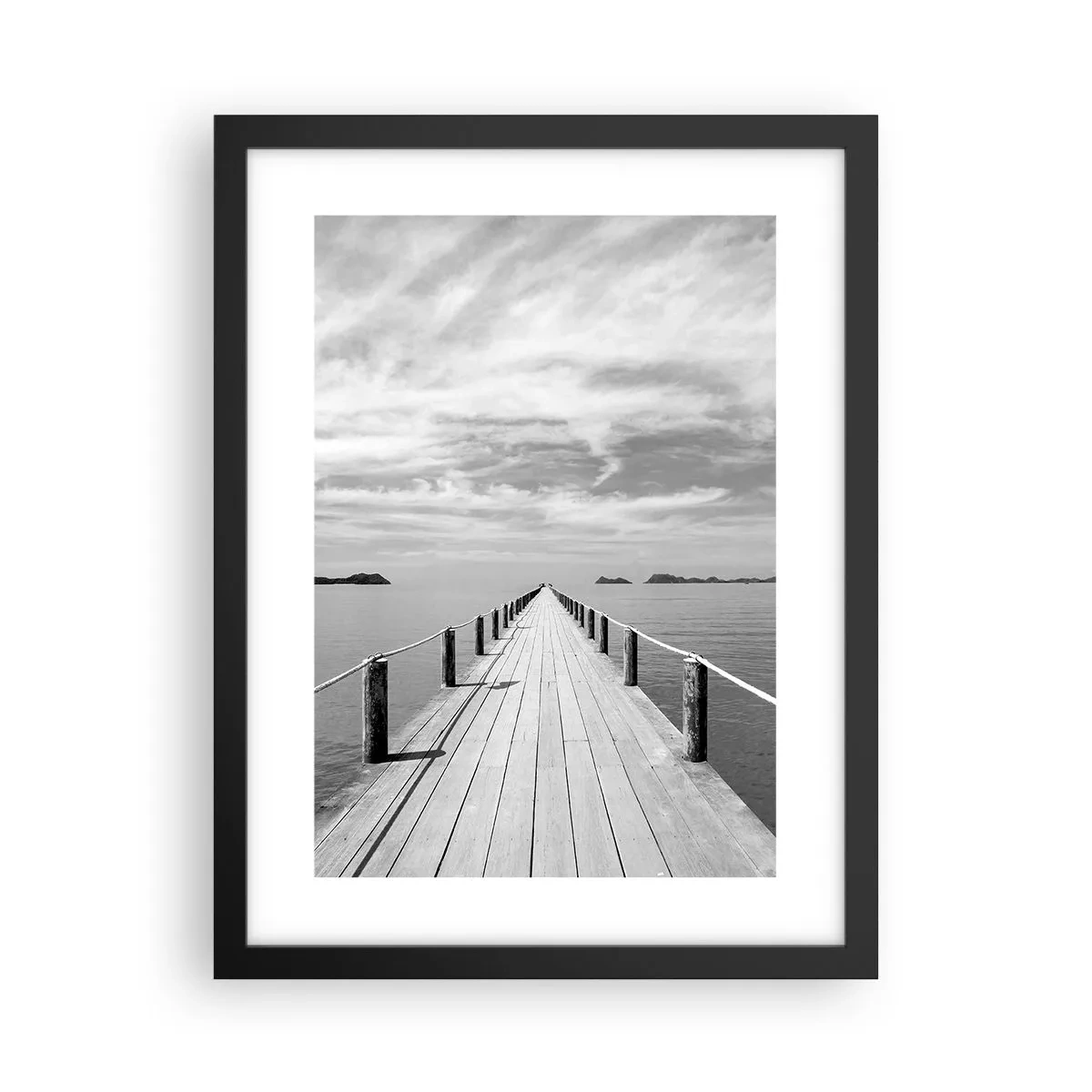 Poster in een zwarte lijst - Of misschien een reis... - 30x40 cm